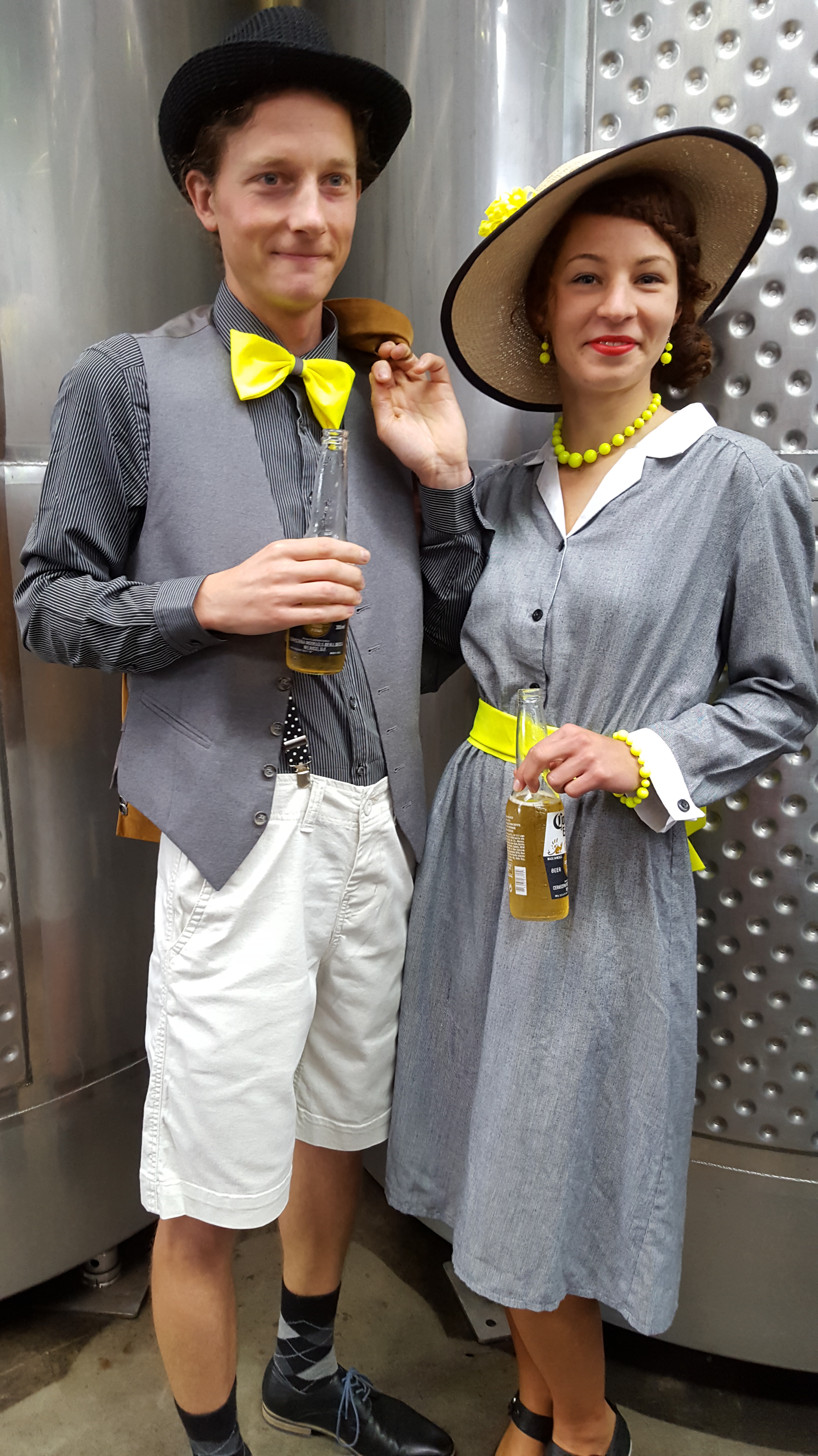 The gorgeous Viktor and Pavlina. Recycling the high-vis to another level.