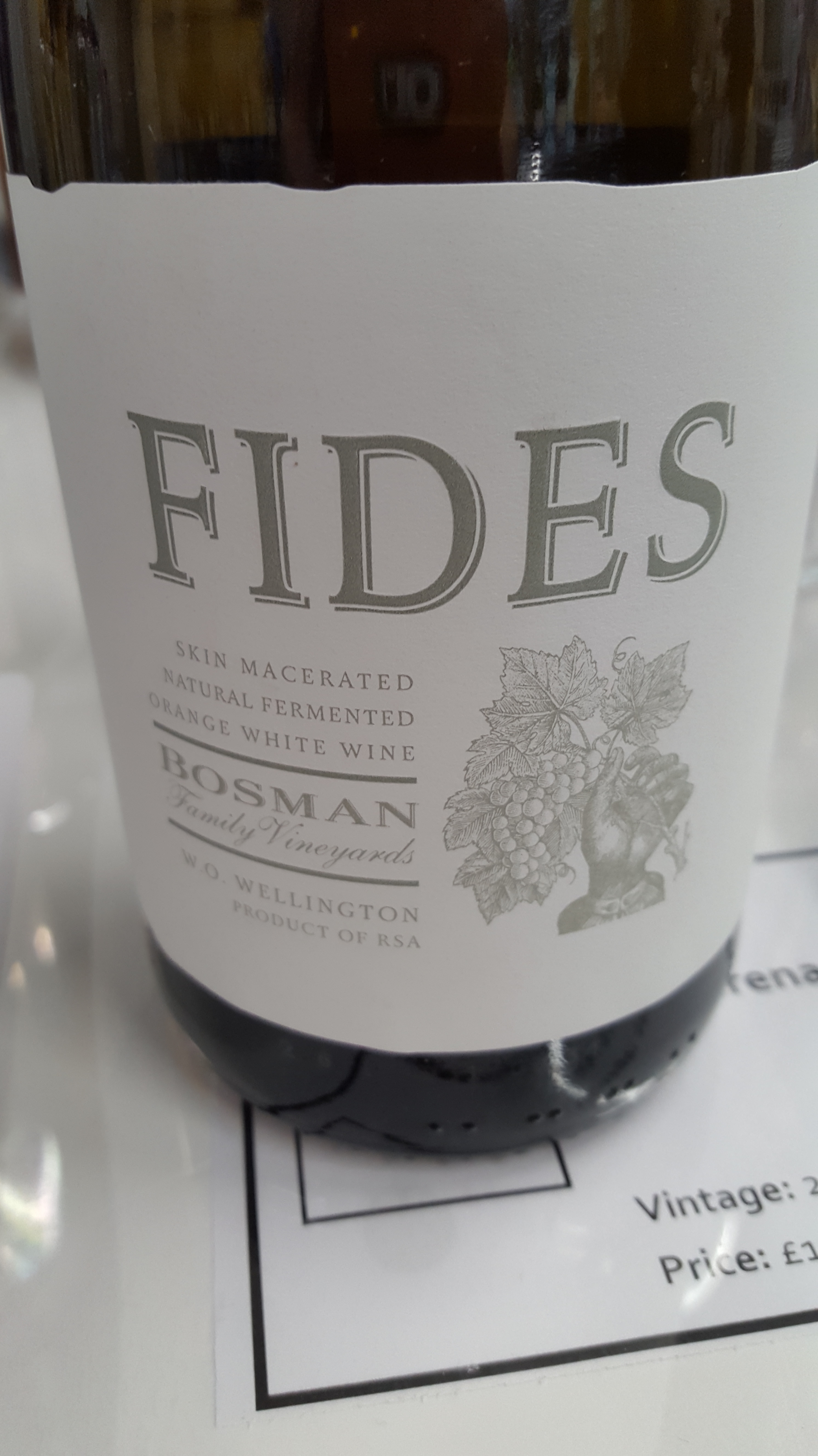 Bosman 'Fides' Grenache Blanc Wellington South Africa; Savoury, citrus, toast, cream and crisp, structured and interesting; £14
