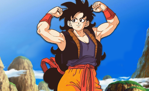 Ranch is in the foreground over a Dragon Ball background.