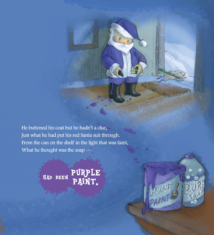 Award winning Christmas Children's Book about a Purple Santa Suit!