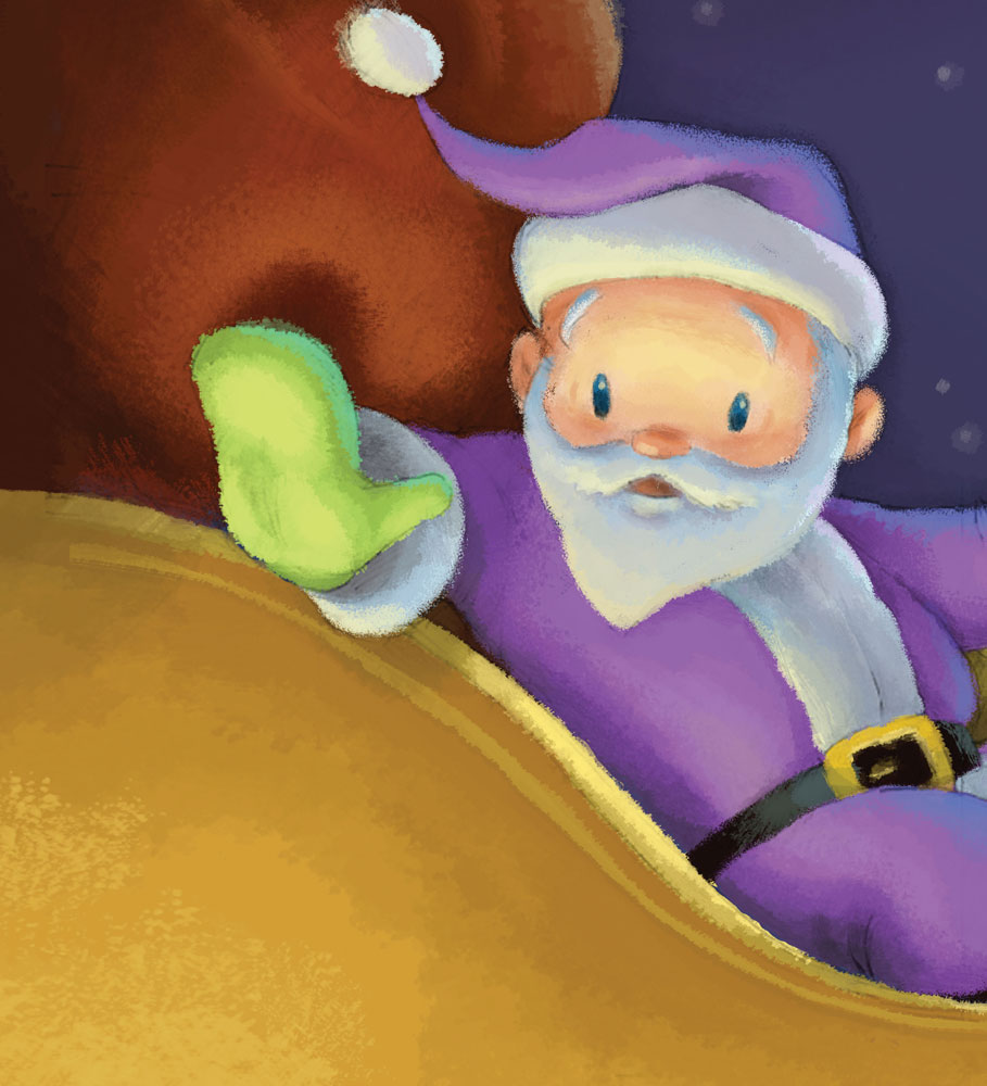 Award winning Christmas Children's Book about a Purple Santa Suit!