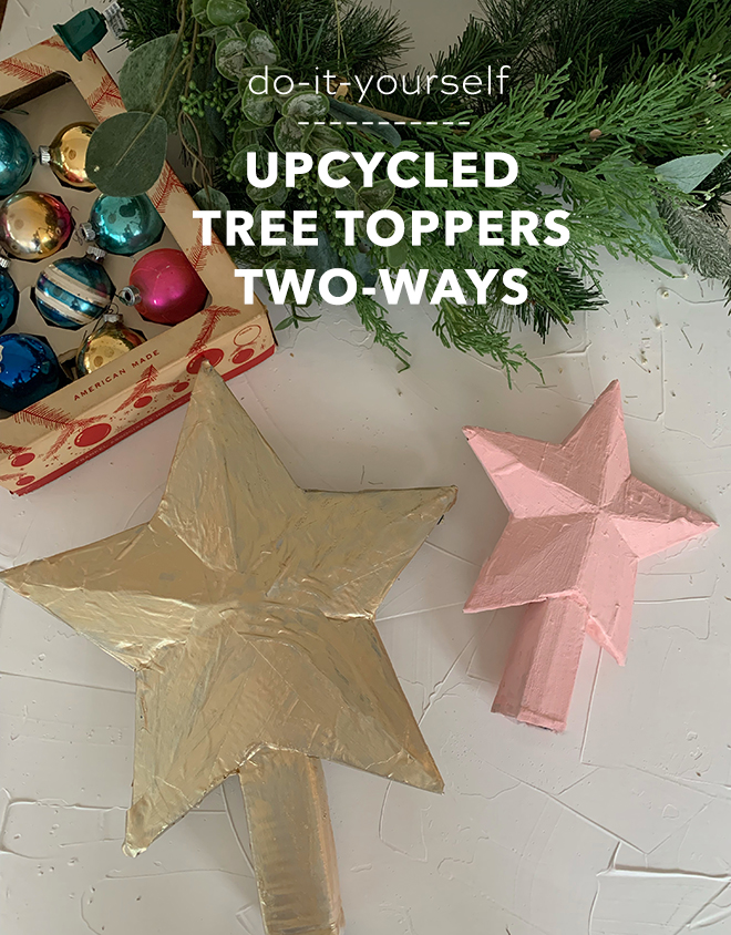 Diy upcycled tree toppers two ways