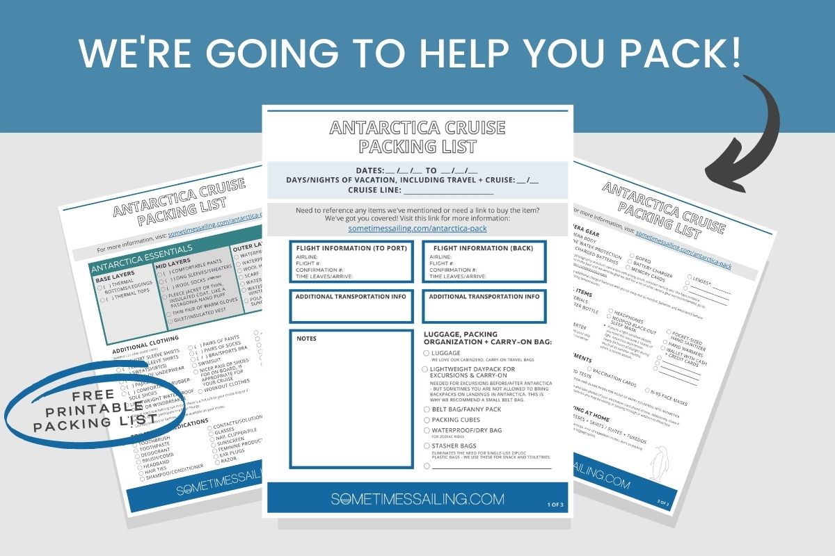 clothing for antarctica on a cruise with a printable antarctic packing list