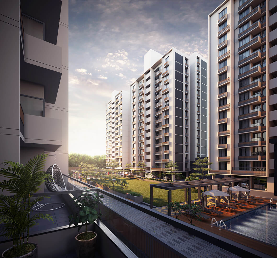 2 & 3 BHK Apartments at South Bopal – Ahmedabad
