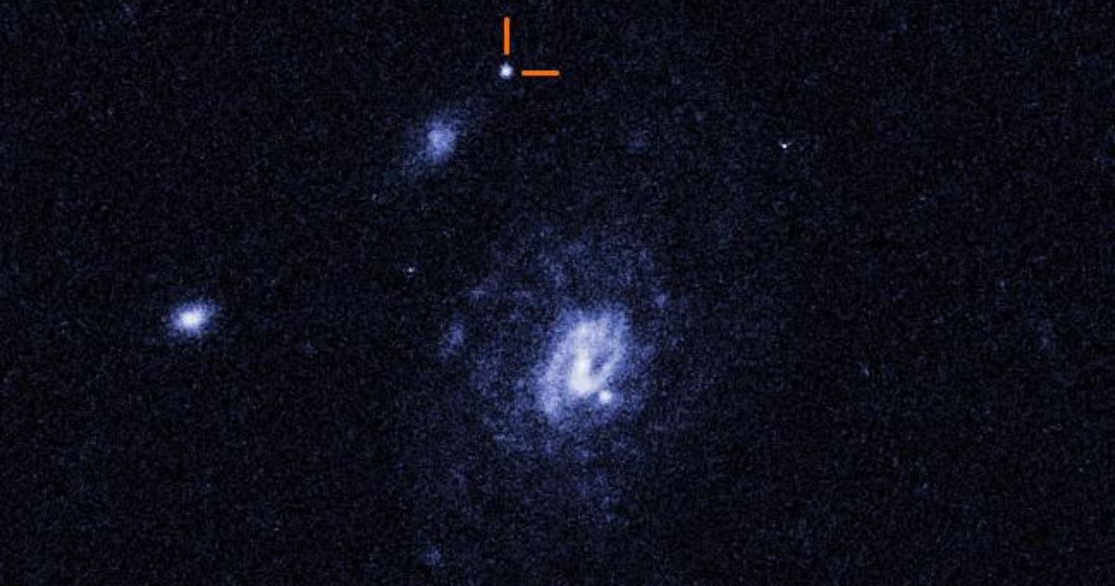 El Hubble de la NASA encuentra una rara explosión de luz extraordinariamente brillante