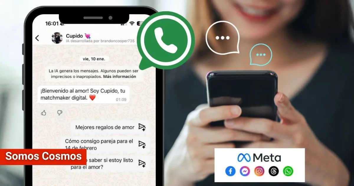Así puedes hablar con IA Cupido por WhatsApp y pedirle recomendaciones para el 14 de febrero