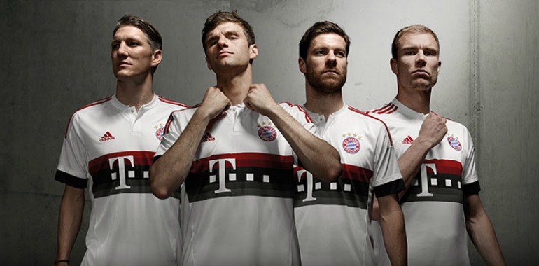 El uniforme de visitante del Bayern Munich para la temporada 2015/16 -  SOMOS INVICTOS