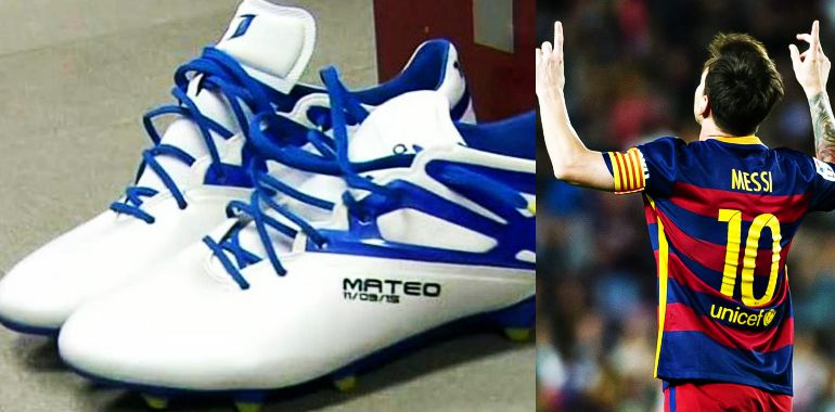 Los primeros goles de Messi con sus botines dedicados al pequeño Mateo -  SOMOS INVICTOS