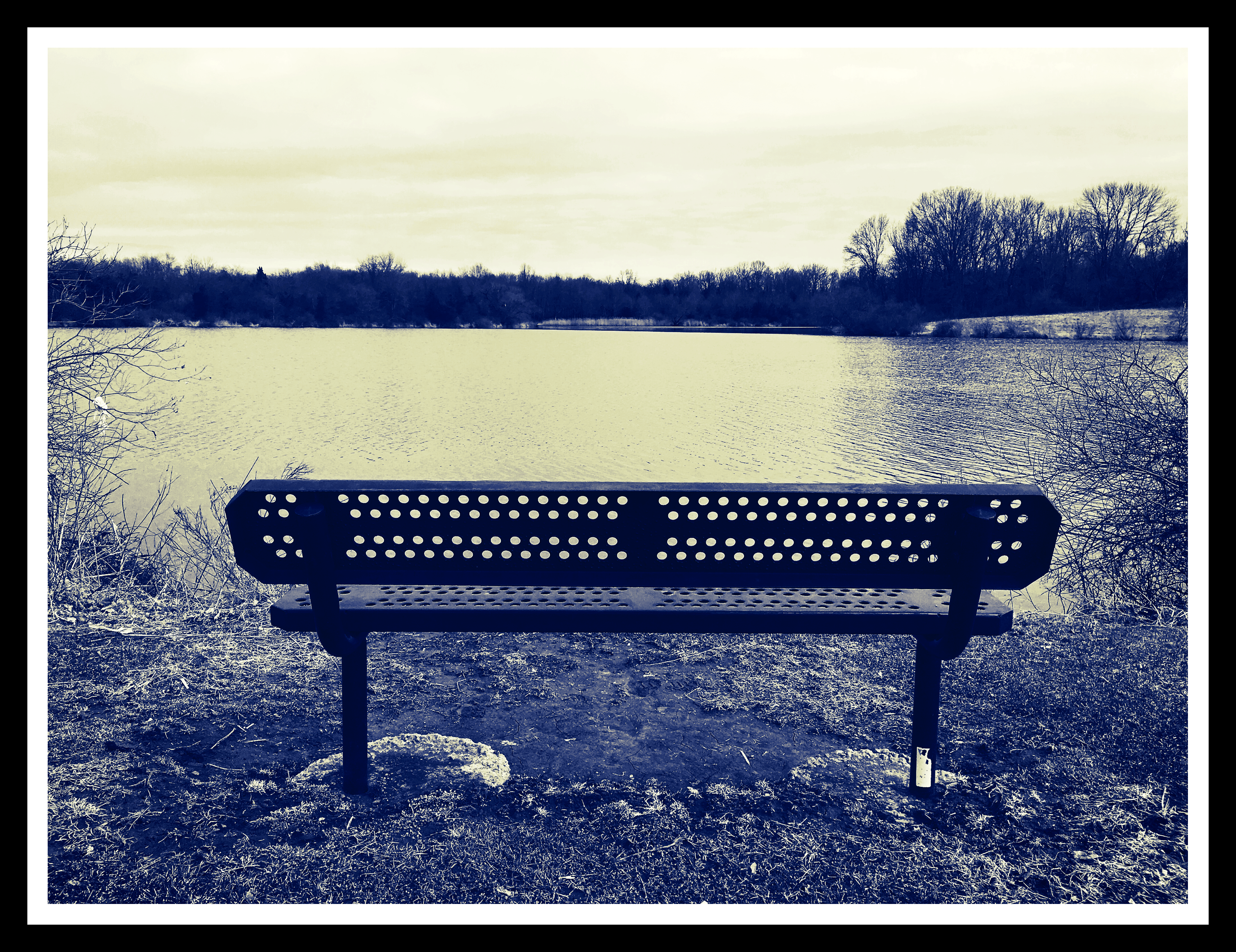 #bench #lake