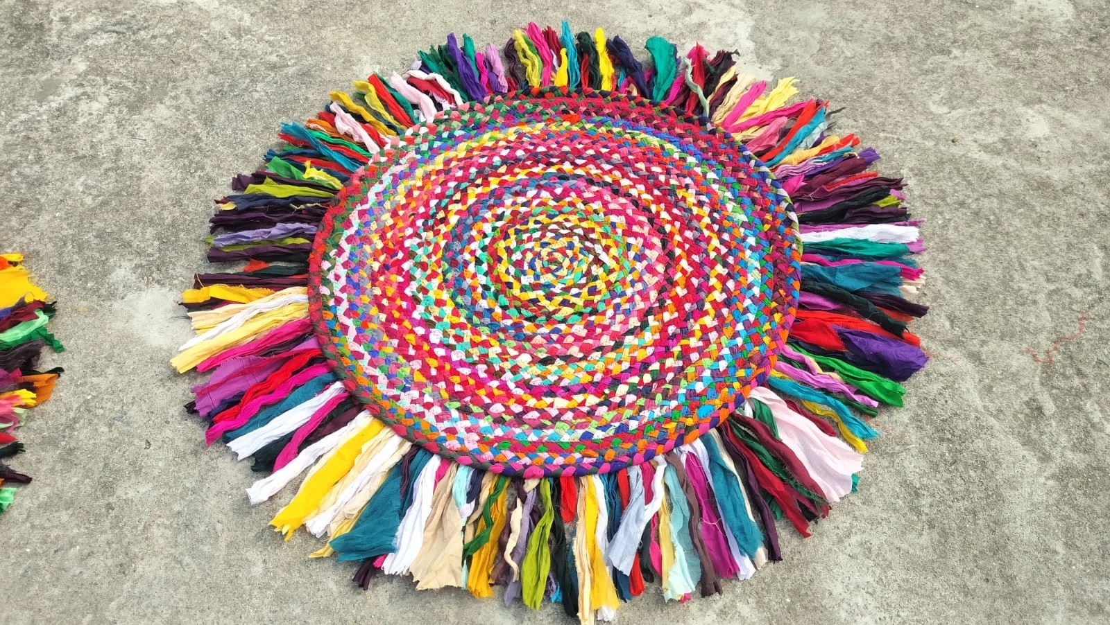 Handmade Cotton Chindi Rug – Reversible, Colorful & Eco-Friendly | Sonia Collections™