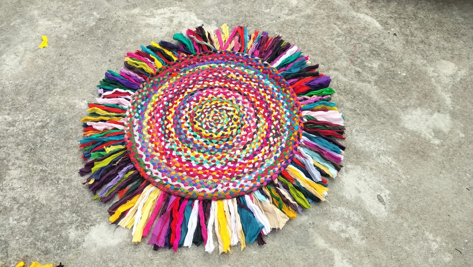 Handmade Cotton Chindi Rug – Reversible, Colorful & Eco-Friendly | Sonia Collections™