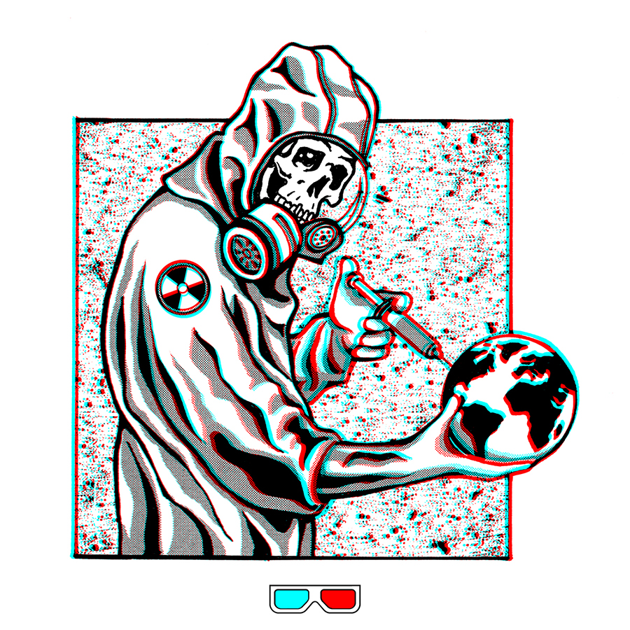 For better viewing, use red-blue 3D glasses.