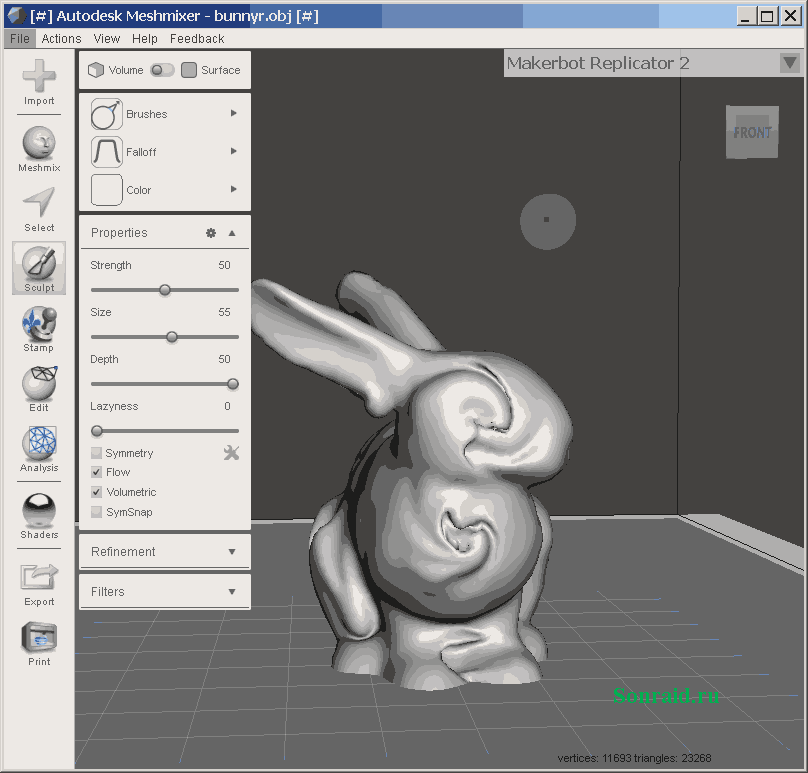 Autodesk Meshmixer 3 5 474 Dlya 3d Modelirovaniya Sonraid Ru