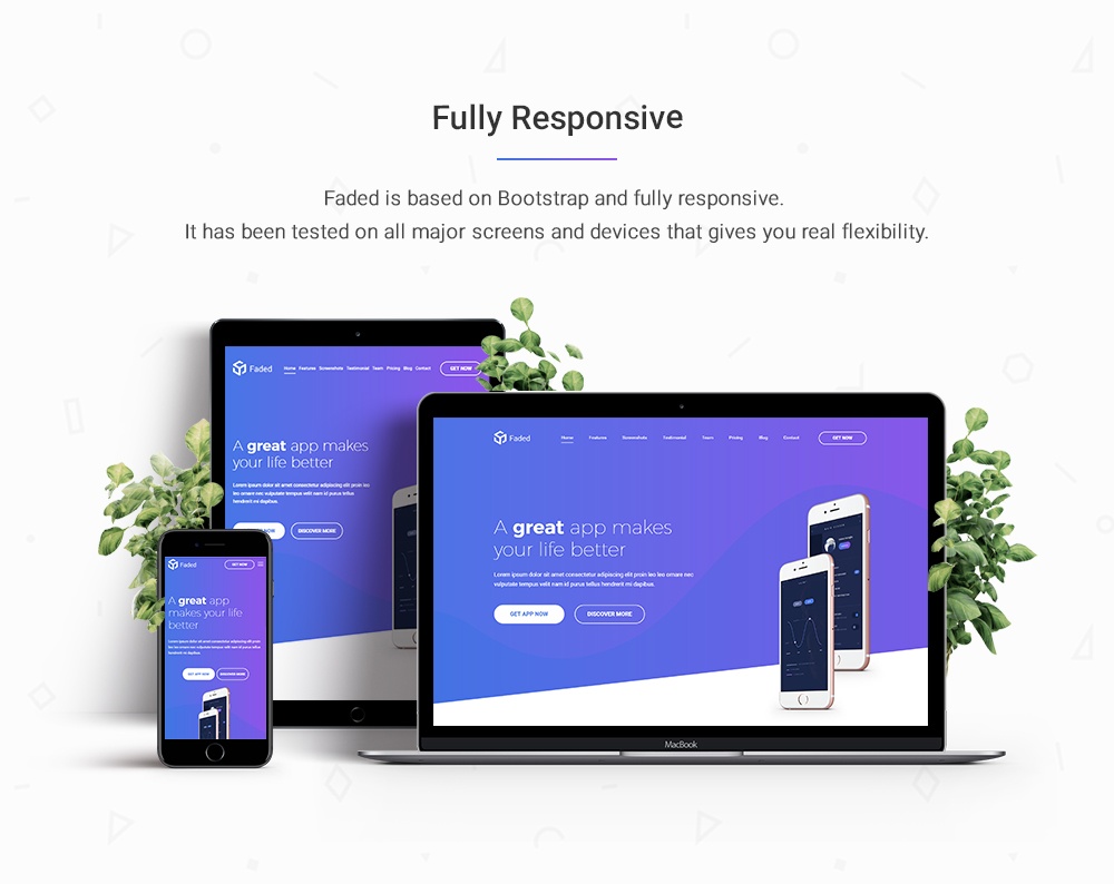 Faded offers plenty opportunities to build stunning landing pages for your apps. Faded - Responsive App Landing Page WordPress Theme + RTL ...