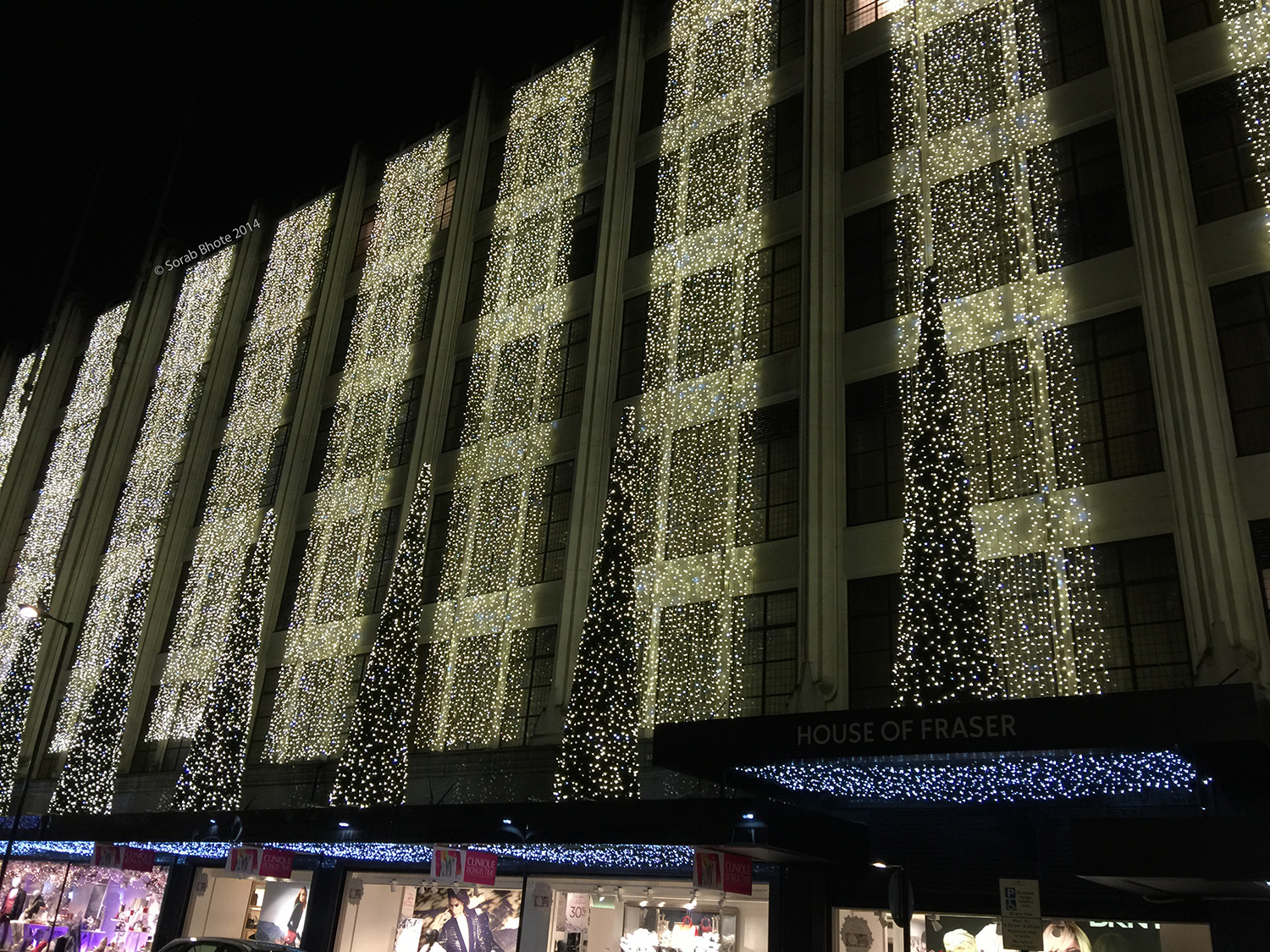 Christmas shopping on Oxford Street