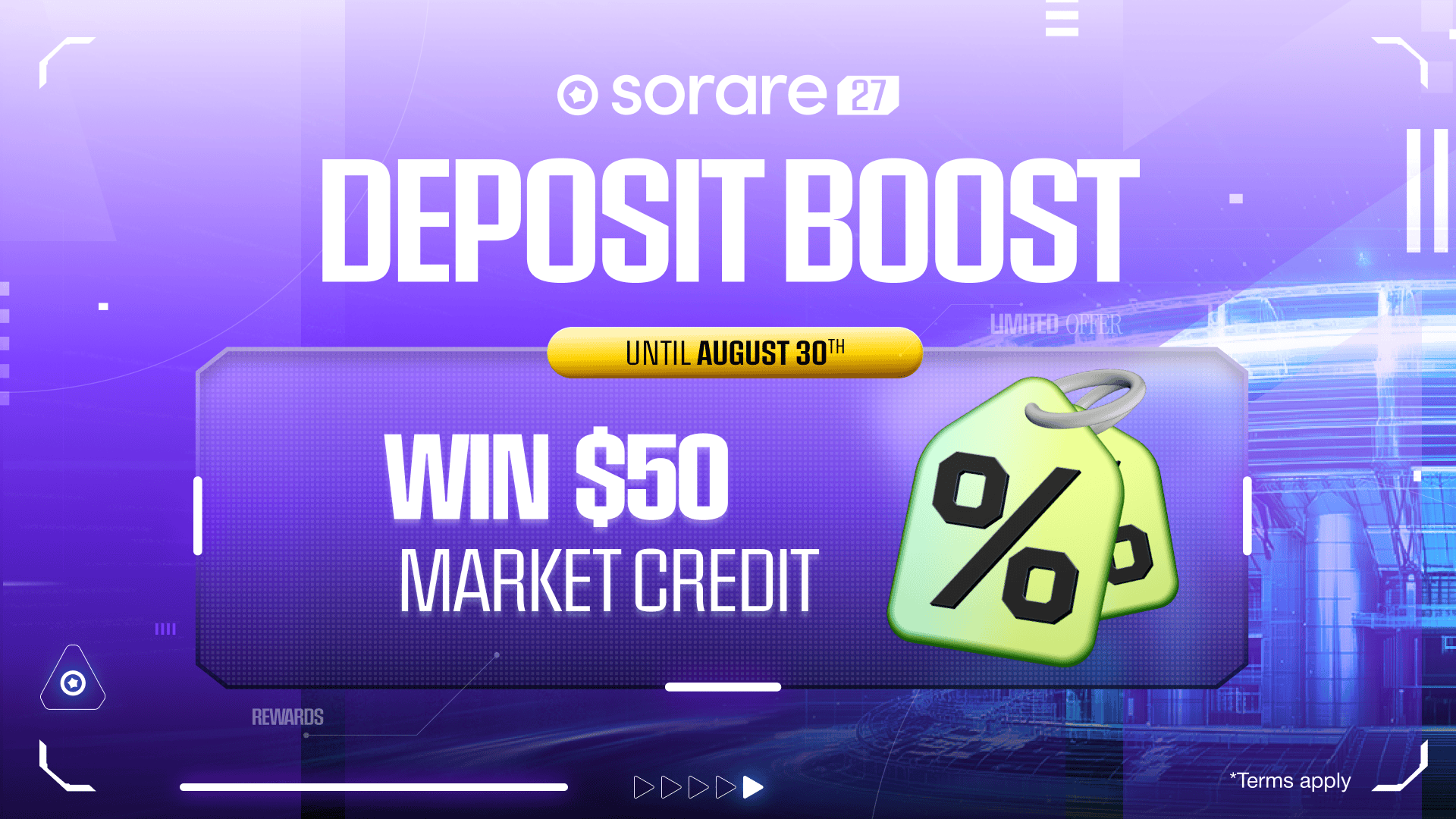 Deposit Boost Is Here: Unlock 50% off up to $50 in Market Credits