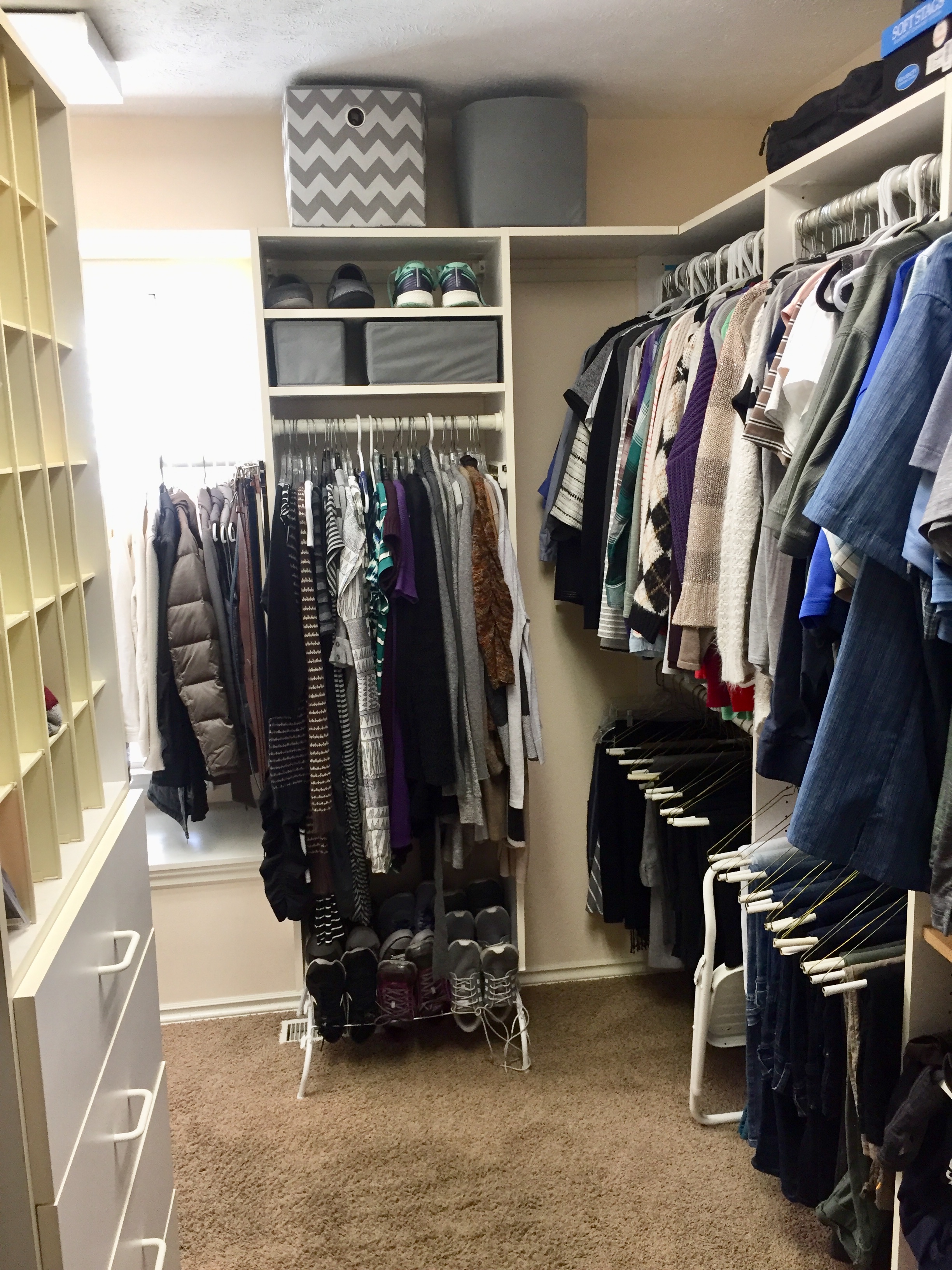 Closet after