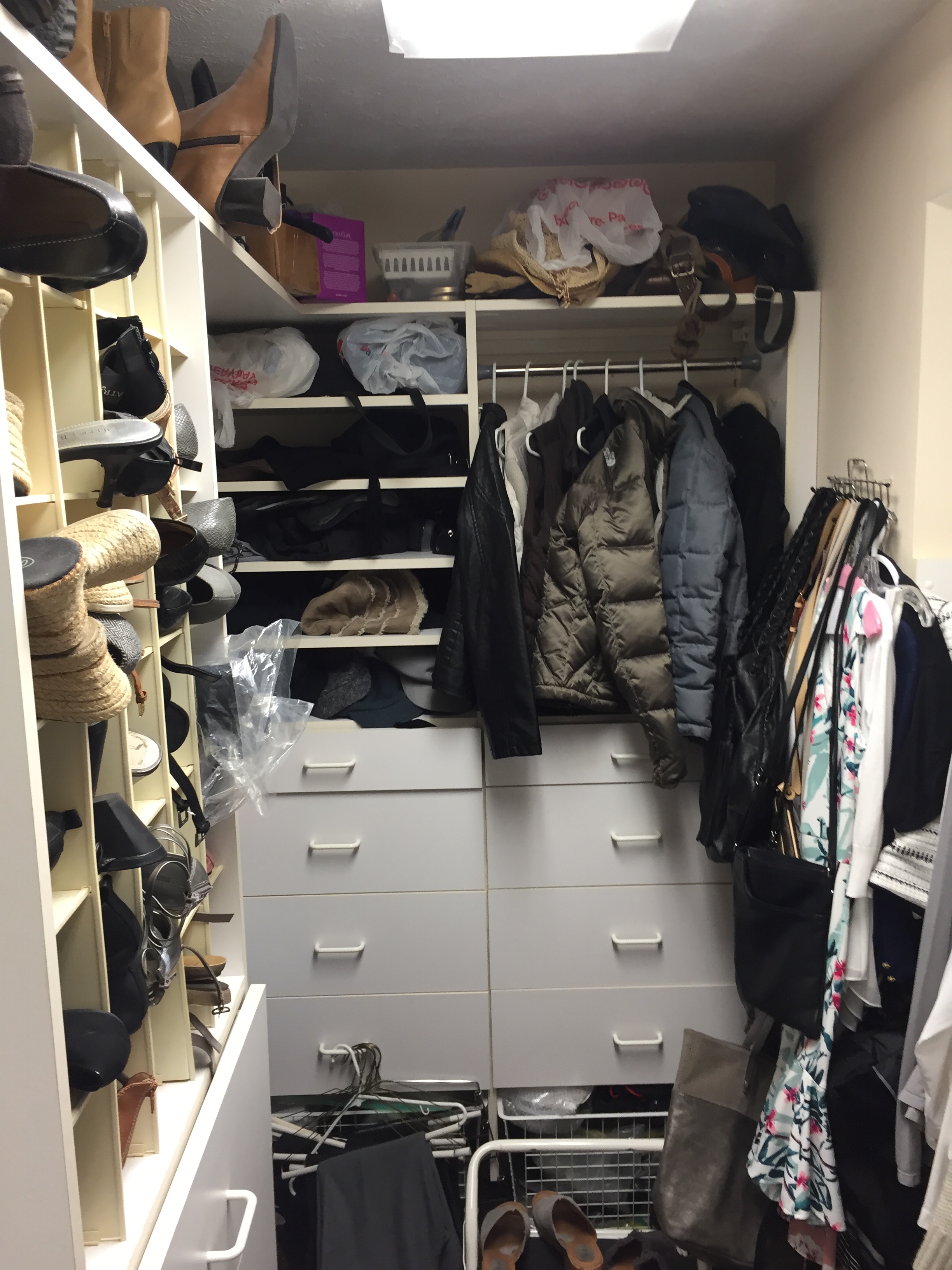 Closet before