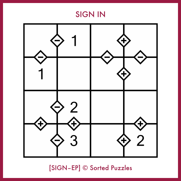 Sign In [SIGN-4-004P] - Sorted Puzzles