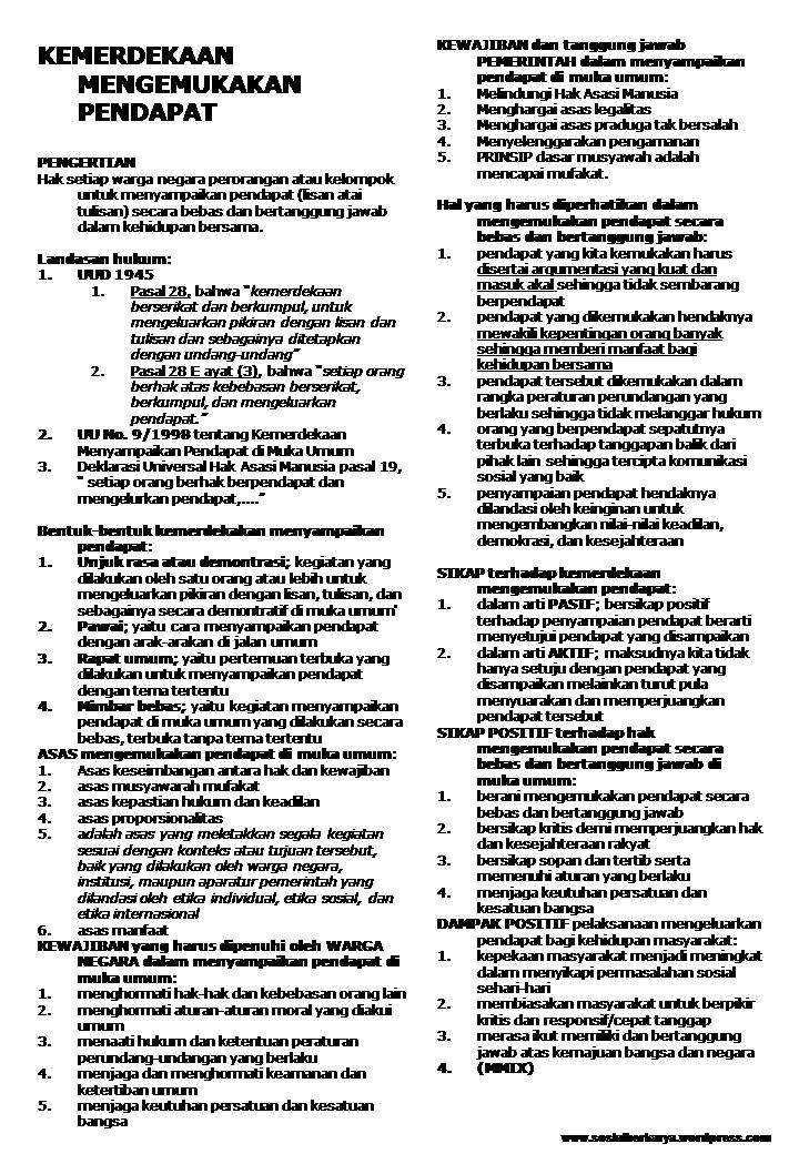 23.11.2016 · pendidikan kewarganegaraan (pkn) merupakan bidang studi yang bersifat multifaset dengan konteks lintas bidang keilmuan. Ringkasan Materi Pkn Jpeg Sosial Berkarya