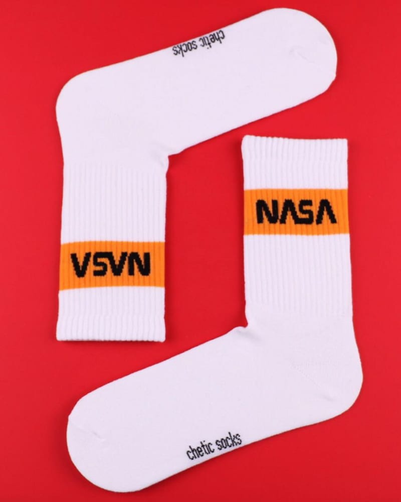 Κάλτσες με σχέδιο NASA unisex 78% βαμβάκι