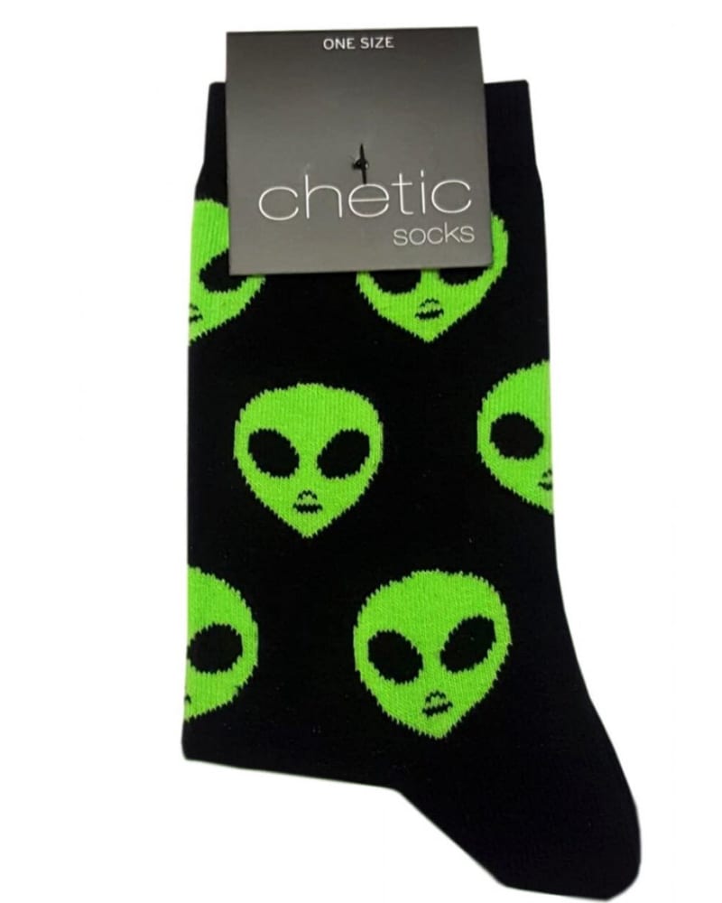 Κάλτσες με σχέδιο Alien unisex 78% βαμβάκι
