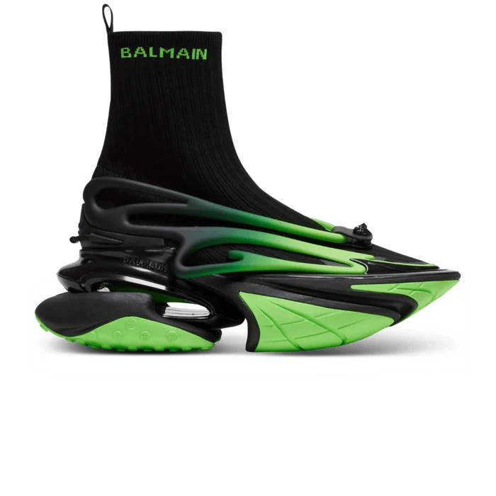 Balmain Unicorn High-Top Black Green