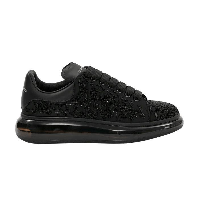 Alexander McQueen Oversized Sneaker 'Botanical Beads Embroidery - Black'