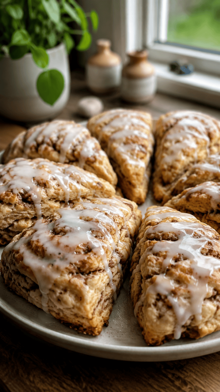 Cinnamon Roll Scones