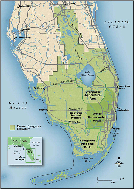 Chapter 00 Welcome To GIS GIS Digital Textbook Florida Everglades Map 