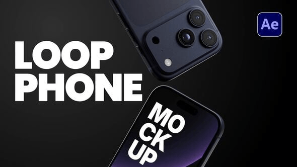 Videohive Loop Phone Mockups 64349968