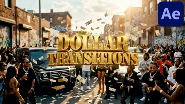 Videohive – Dollar Transitions For After Effects