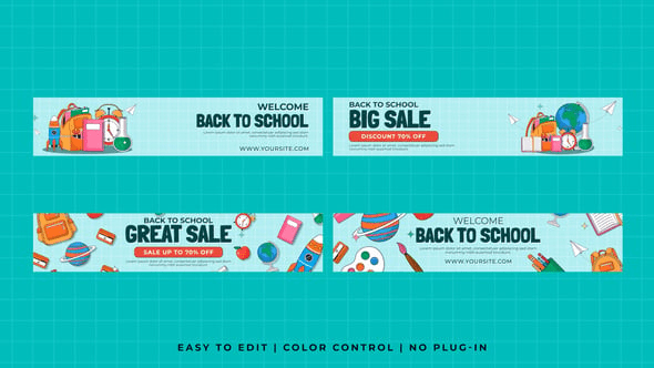 Videohive – Back To School Sale Banners