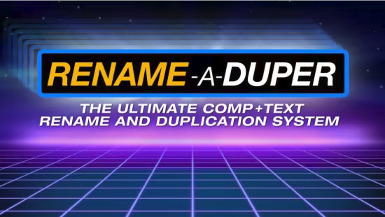 Aescripts Rename-a-Duper V1.0