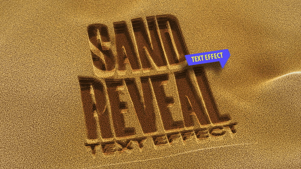 Videohive – Sand Reveal Text Effect