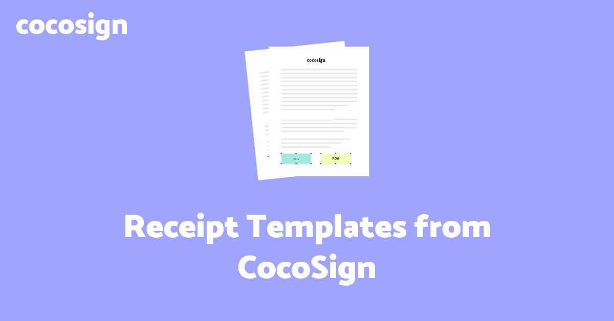 20 receipt templates in 2021 cocosign
