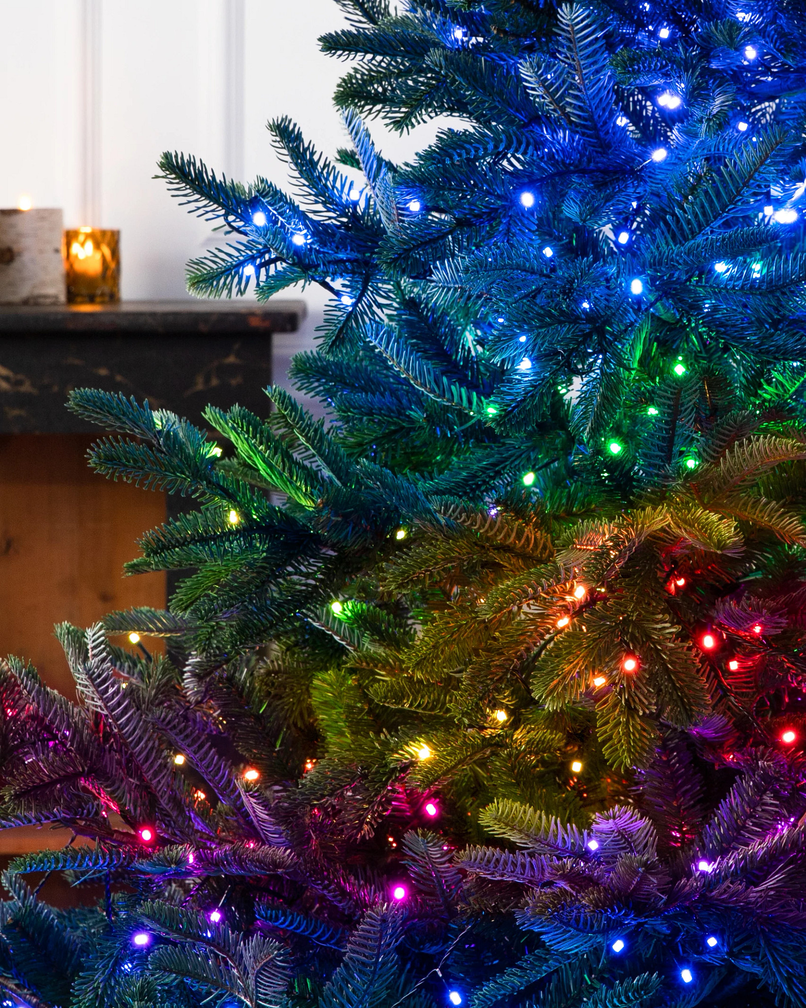 Twinkly Smart Pre Lit Wreath 50 Rgb W Led Lights Twr050spp Bus Best Buy