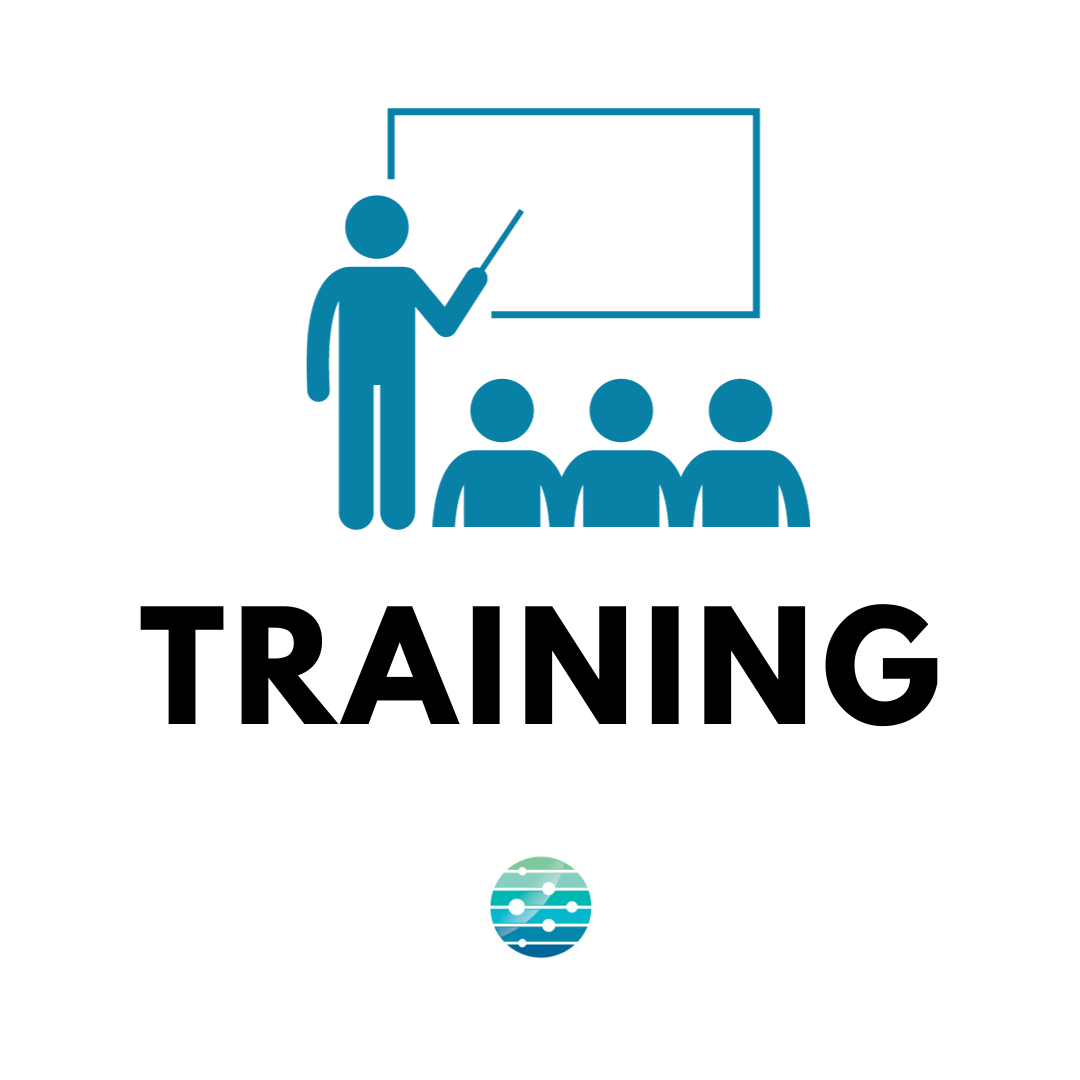 Image of people being lectured in a training session