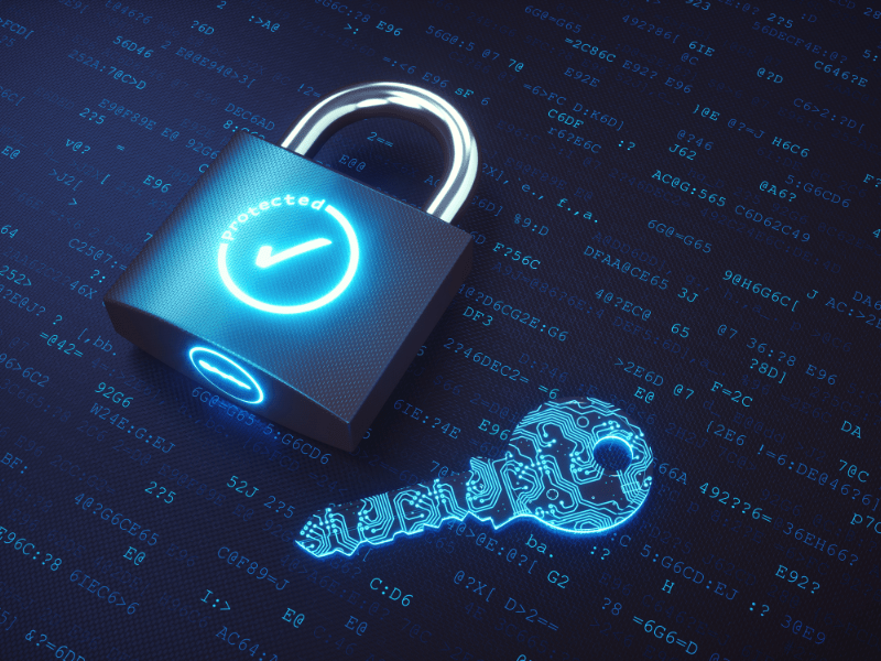 A key lock to show protection from having a cyber security assessment done in your environment