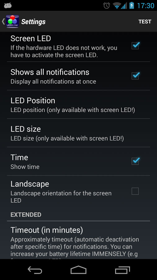 Customize led notifications on your android smartphone: manually select led blink colours and