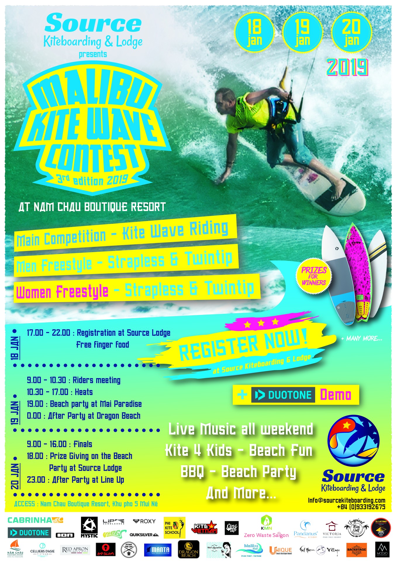 kitesurf competition poster
