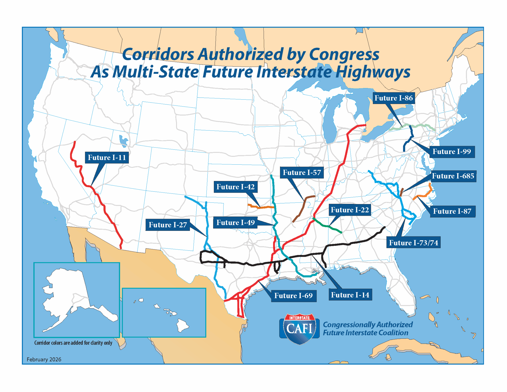 Raton Officials To Study Interstate 27 Extension Into NM With 2 6M In Authorized Multi State Future Interstates Map 2048x1583 