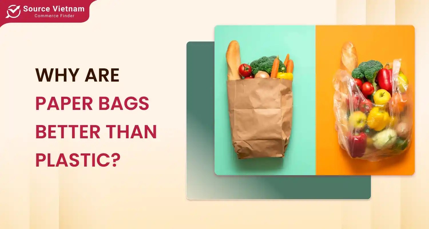 Why are paper bags better than plastic for sustainable packaging?