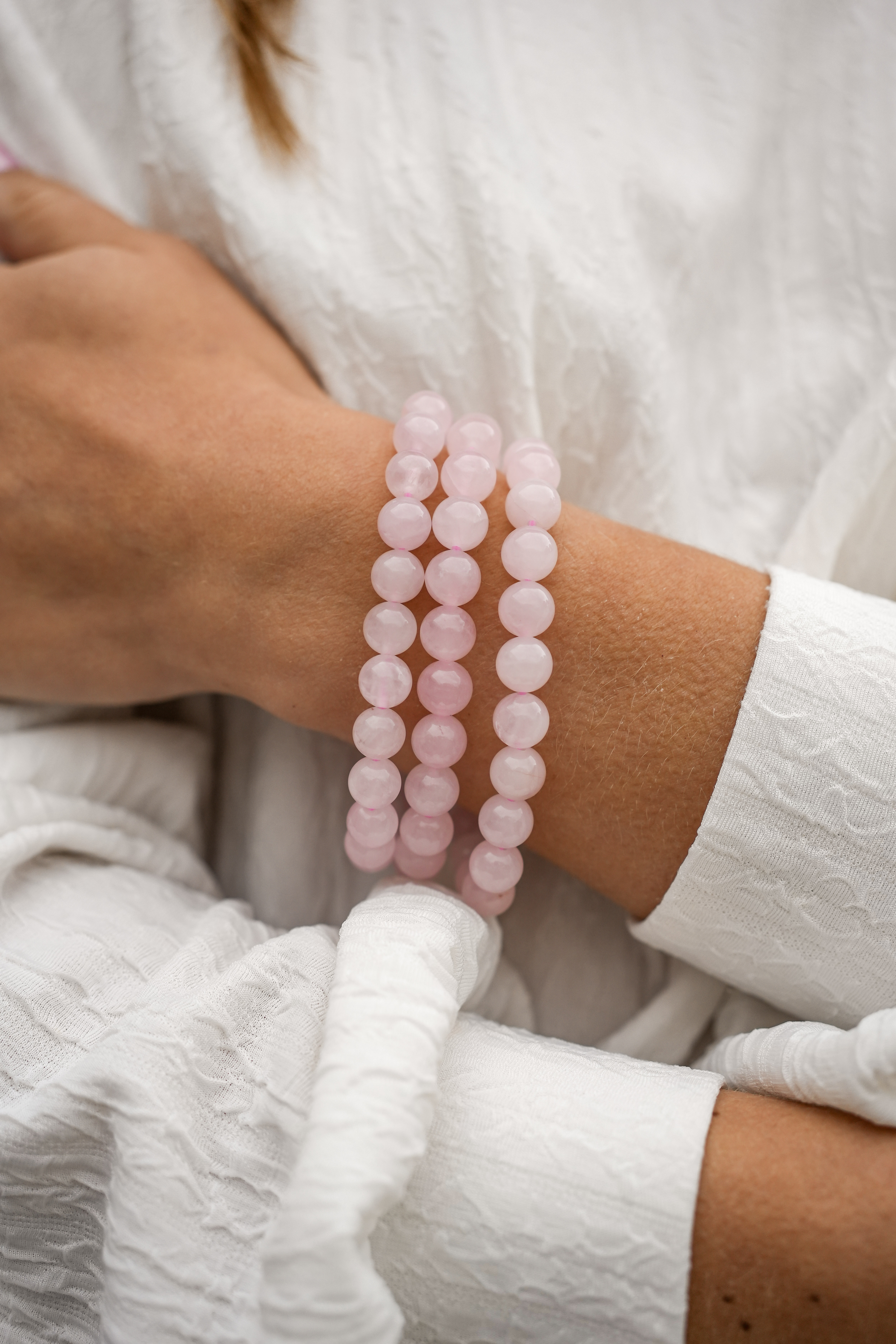 BRACELET PIERRES RONDES 6 mm ou 8 mm