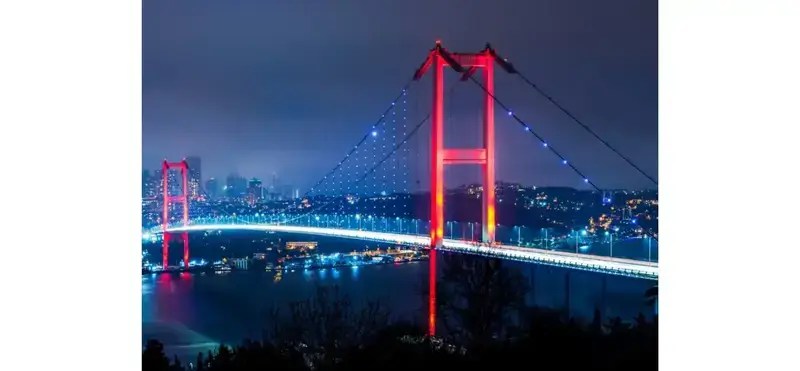 Bosphorus bridge at night – Sourcing Turkey
