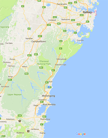 Sydney To Wollongong Road Trip Map EFDYEQ Map 