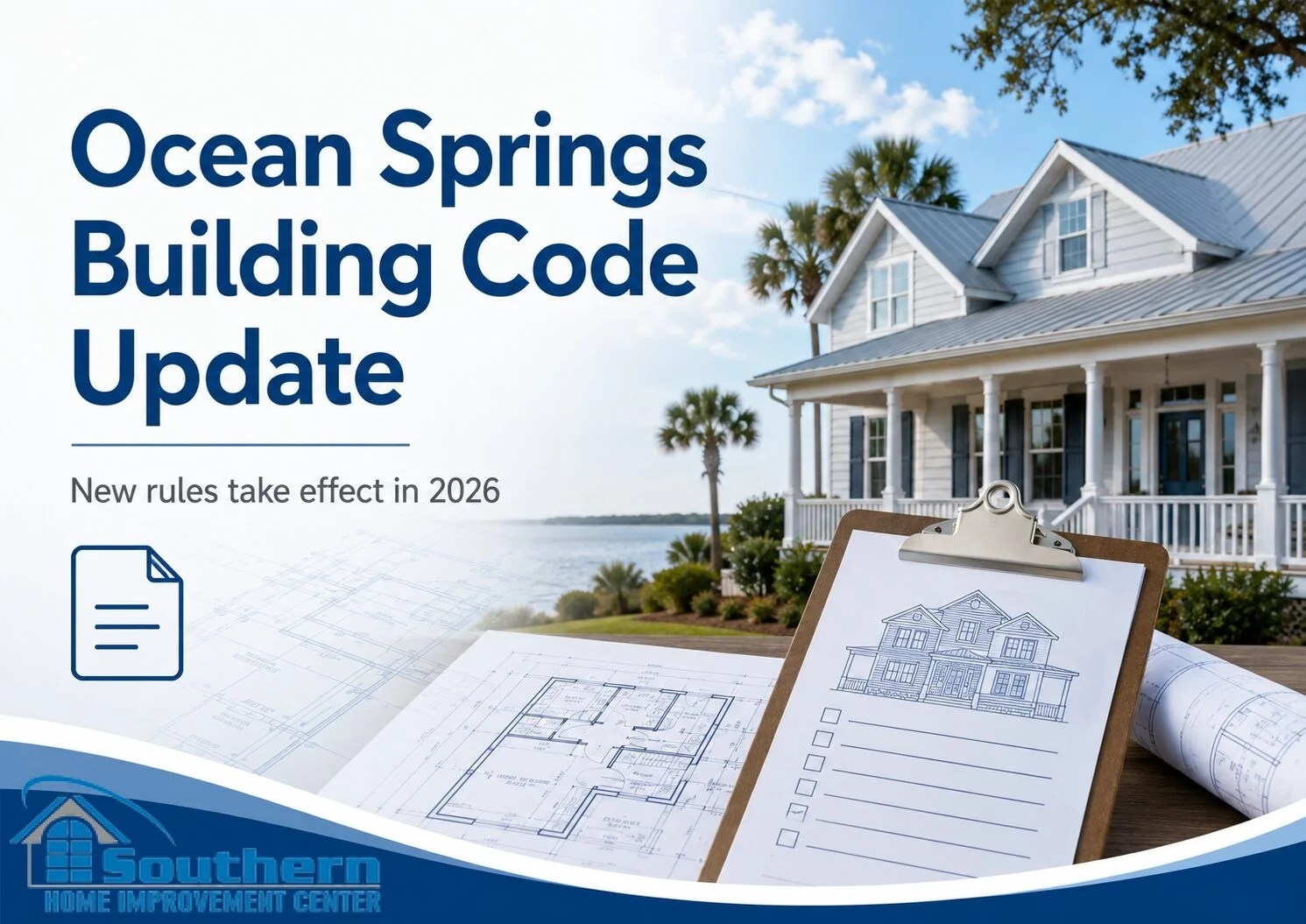 New Building Code Rules Take Effect in Ocean Springs in 2026: What Homeowners Need to Know