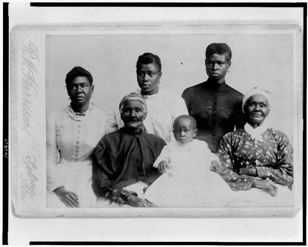 Six generations of African American women in Selma, Alabama, ca. 1893. Photograph by R.W. Harrison. Courtesy of the Library of Congress Prints and Photographs Division, https://www.loc.gov/resource/cph.3c04928/