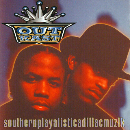 Album cover for Southernplayalisticadillacmuzik by OutKast. (LaFace Records, 1994). Album cover for Southernplayalisticadillacmuzik by OutKast. (LaFace Records, 1994).
