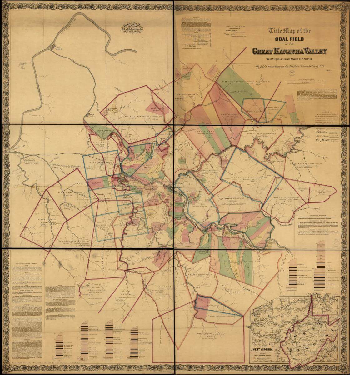 Title map of the coal field of the great Kanawha Valley